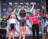 Saturday’s Elite Men’s podium (L-R): Tim Johnson, Danny Summerhill, Ryan Trebon, Logan Owen, Ben Berden. © Philip Beckman / PB Creative