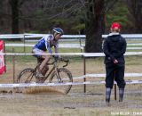 Ralf Warmuth (Finkraft) swims out of pit 2.  ©Brian Nelson