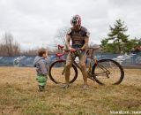 Anastasio Flores (California Giant Berry Farms/Specialized) and his son.  ©Brian Nelson