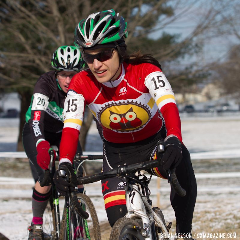 Jane Burlew (Ashville Cyclocross) rounded out the podium.   ©Brian Nelson