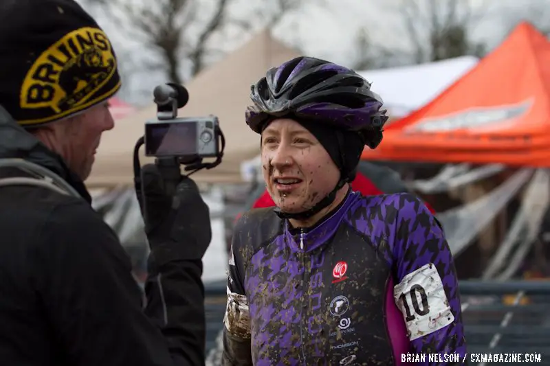 Andrea Wilson talks with Cycling Dirt.   Â©Brian Nelson
