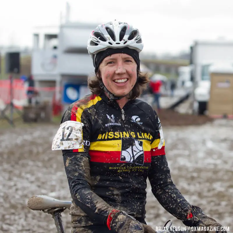 Romany Mcnamara  still smiling after the race.   Â©Brian Nelson