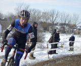 Andrew Dillman raced to another podium, finishing 4th in the Collegiate D1 Men, 2013 Cyclocross National Championships. © Cyclocross Magazine