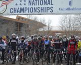The start of the Collegiate D1 Men, 2013 Cyclocross National Championships. © Cyclocross Magazine