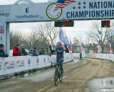 D2 Champ Erica Zaveta of Brevard College raced at the same pace as Antonneau and caught all D1 racers but her.  2013 Cyclocross National Championships. © Cyclocross Magazine