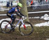 Antonneau had all the latest - disc brakes and funny helmet. They didn't slow her down though.  © Cyclocross Magazine