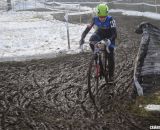 Antonneau had a huge gap in her title-winning warm up for the Elite race.  © Cyclocross Magazine