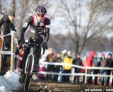 A tired looking Jeremy Powers struggles at 2013 Cyclocross National Championships.© Meg McMahon