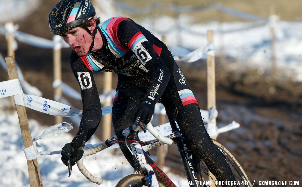 U23 Zach McDonald had an impressive ride with a second place in the Elite Men. 2013 National Championships. © Focal Flame Photography