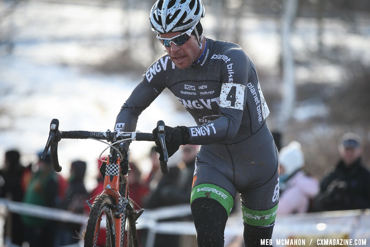 Page in the lead, and in control. Elite Men 2013 Cyclocross National Championships. © Meg McMahon