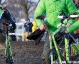 A whole lot of green was needed to keep the Canondale p/b CyclocrossWorld team running.  © Focal Flame Photography