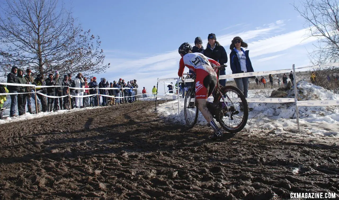 Owen in the clear on lap 1. Junior 17-18 men, 2013 Cyclocross National Championships. © Cyclocross Magazine
