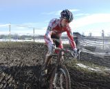 Owen in the clear on lap 1. Junior 17-18 men, 2013 Cyclocross National Championships. © Cyclocross Magazine