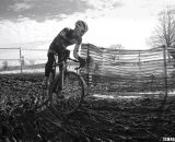 Peter Goguen battling for third place. Junior 17-18 men, 2013 Cyclocross National Championships. © Cyclocross Magazine