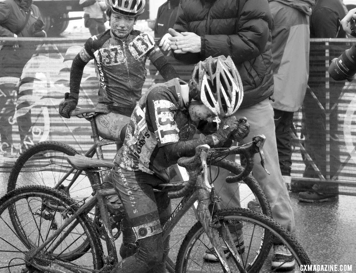 Heartbreak, Exhaustion or Jubiliation? Junior Men 10-12, 2013 Cyclocross National Championship. © Cyclocross Magazine