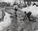 Morning conditions were slippery with poor visibility. © Cyclocross Magazine