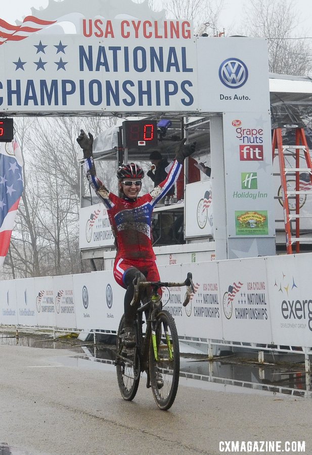 Emma White repeats, and passed all but three 17-18 racers. © Cyclocross Magazine