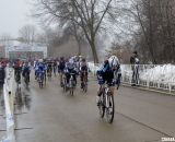 Ellen Noble (Trek Cyclocross Collective) stormed off the line and never looked back in the Junior Women 17-18, 2013 Cyclocross National Championships. © Cyclocross Magazine