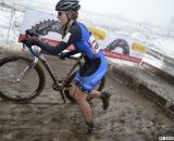 Corrie Osborne (Team Extreme) gave chase and would finish 2nd.  © Cyclocross Magazine