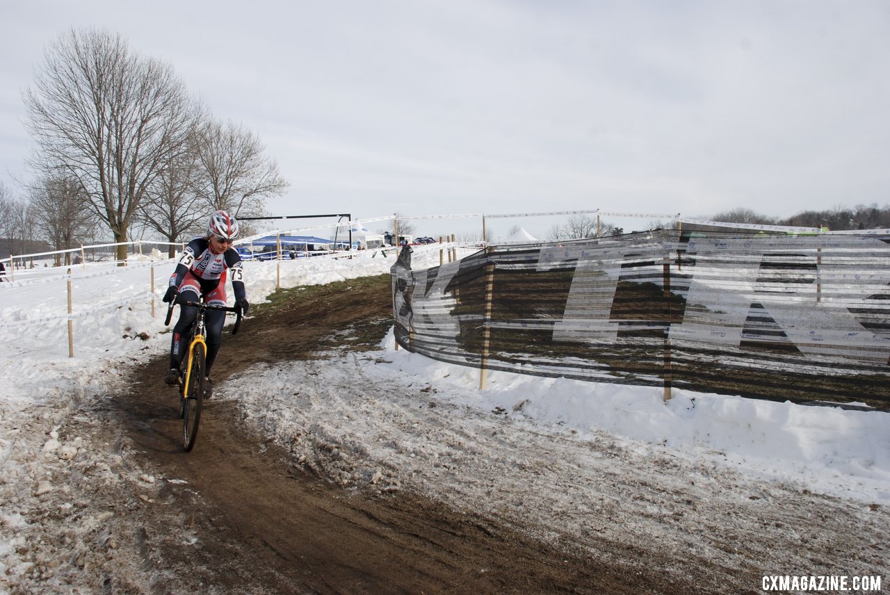 Gibson out to an early lead. 2013 Cyclocross National Championships. © Cyclocross Magazine