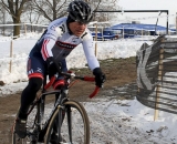 Lewis Rollins defended his 65-69 title well until the last 10 feet. 2013 Cyclocross National Championships. ©Cyclocross Magazine