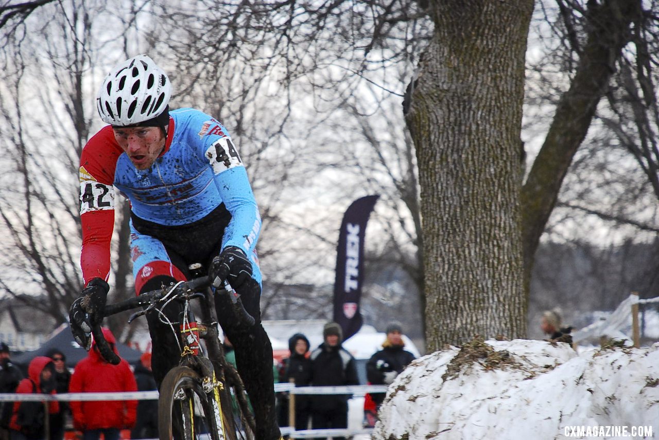 Greg Wittwer gave chase for a top five finish. Masters 30-34. 2013 Cyclocross National Championships. © Cyclocross Magazine