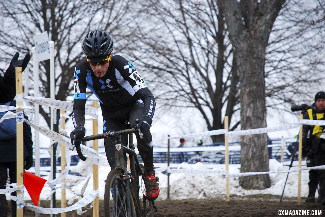 Shriver alone for the win. Masters 30-34. 2013 Cyclocross National Championships. © Cyclocross Magazine