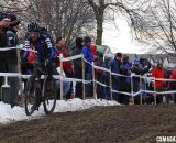 Stephen Cummings got creative to find fast lines. Masters 30-34. 2013 Cyclocross National Championships. © Cyclocross Magazine