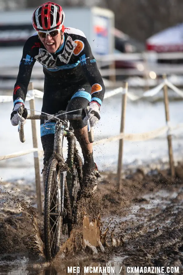 Aaron Bouplon raced to 16th. Masters Men 40-44, 2013 Cyclocross Nationals.  © Meg McMahon