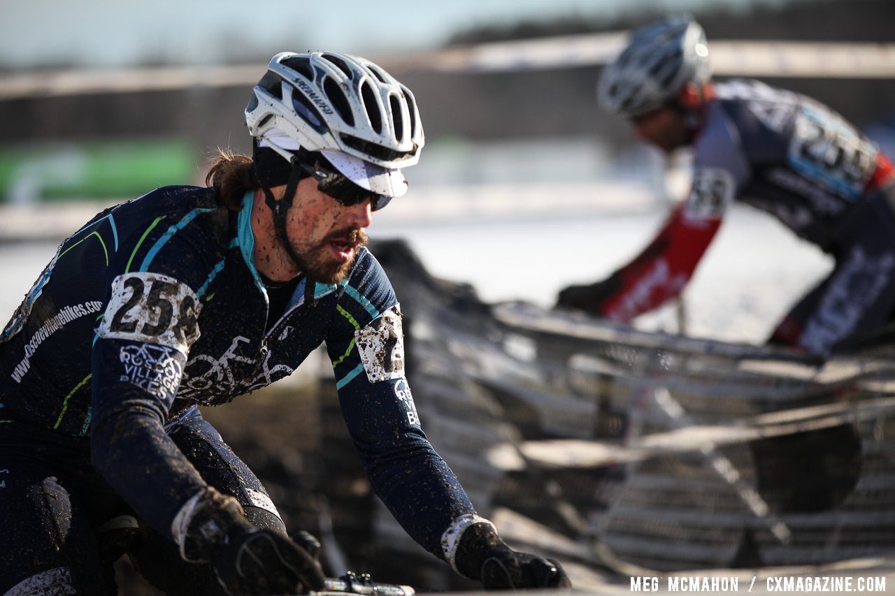 Matt Silvia would finish 14th. Masters Men 40-44, 2013 Cyclocross Nationals.  © Meg McMahon