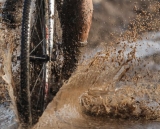 There was plenty of mud and puddles to freeze the feet. Masters Men 40-44, 2013 Cyclocross Nationals.  © Meg McMahon