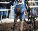 Webber running away from the field. Masters Men 40-44, 2013 Cyclocross Nationals.  © Meg McMahon