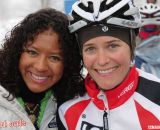 Brianne Marshall and her fan. Masters Women 30-34. 2013 Cyclocross Nationals. © Dave McElwaine