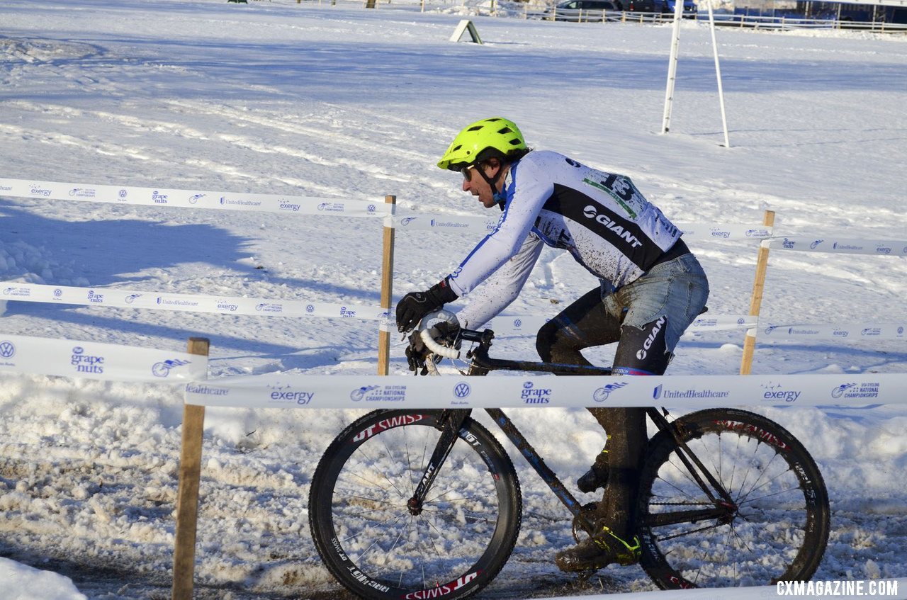 Craig with some daylight on the field. 2013 Singlespeed Cyclocross National Championships. © Cyclocross Magazine