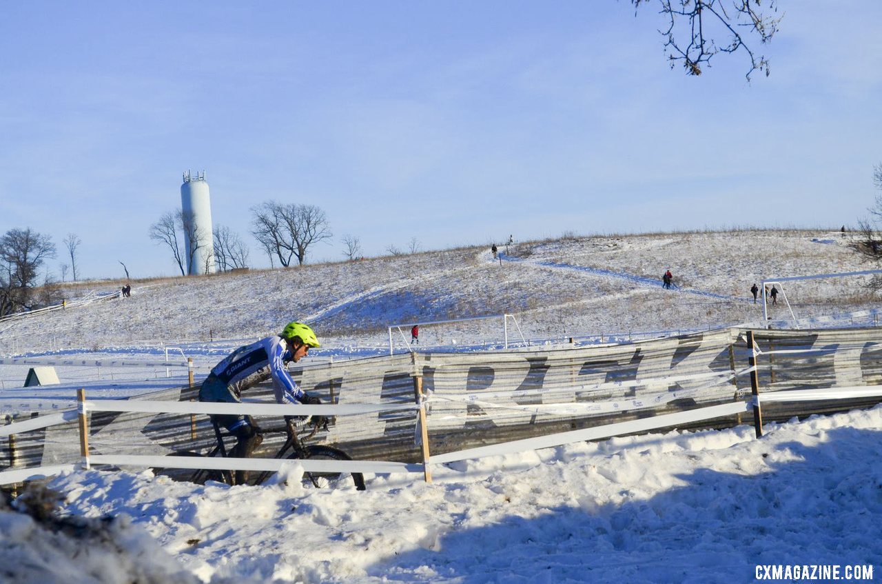 Adam Craig practicing for Sunday, winning a National Championship in the process.  © Cyclocross Magazine