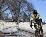 Aaron Bradford had a fast start before a softening rear tire struck. © Cyclocross Magazine
