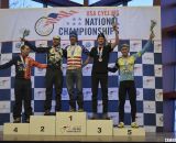 2013 Singlespeed Cyclocross Nationals podium: Craig, Bradford, Neff, Nieters, and Myerson. © Cyclocross Magazine