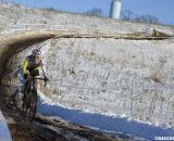 Katrina Dowidchuk on her way to fourth in the Singlespeed Women's championship race. © Cyclocross Magazine