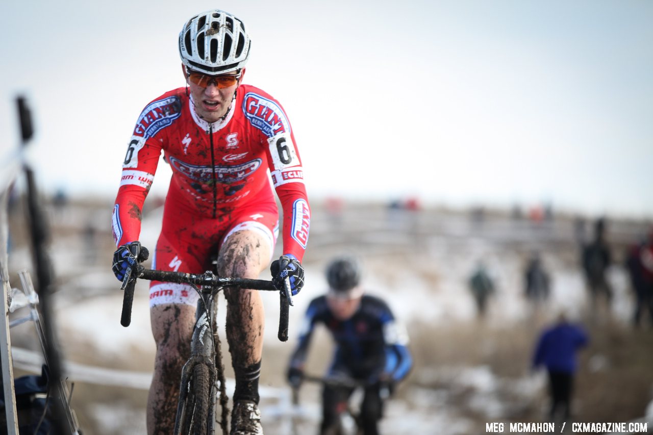 Tobin Ortenblad raced to third. U23 Men, 2013 National Championships. © Meg McMahon