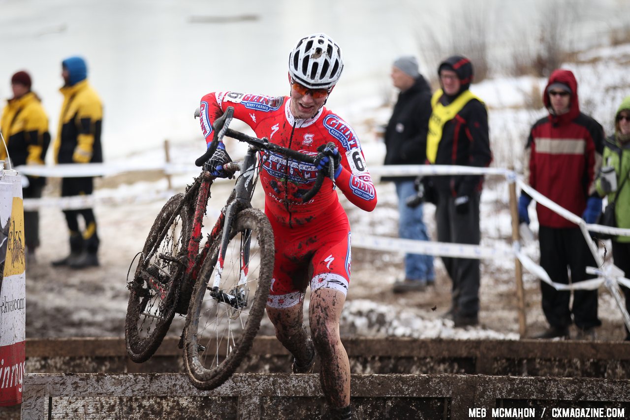 Tobin and the entire Cal Giant team raced disc-equipped Crux bikes. U23 Men, 2013 National Championships. © Meg McMahon