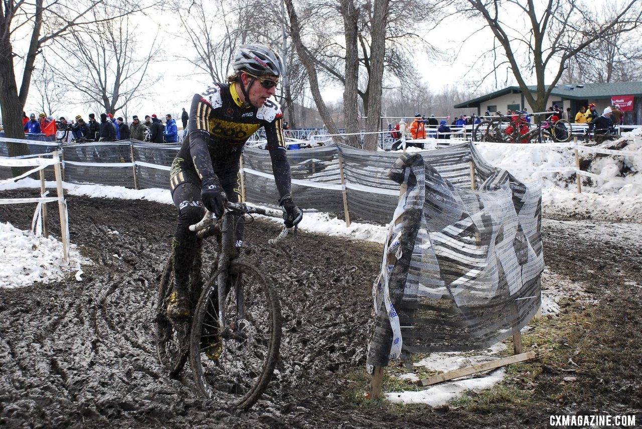 Trujillo in the mud. U23 Men, 2013 Cyclocross National Championships. © Cyclocross Magazine