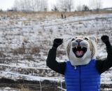 This fan found a good way to stay warm. U23 Men, 2013 Cyclocross National Championships. © Cyclocross Magazine