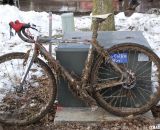 The mud made pit bikes essential. U23 Men, 2013 Cyclocross National Championships. © Cyclocross Magazine