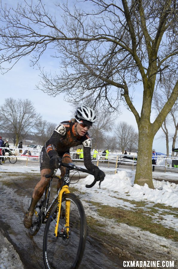 Carrie Hansen of Cycle Lodge. Masters Women 40-44, 2013 National Championships. © Cyclocross Magazine