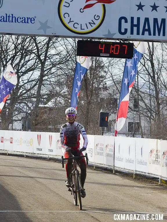 Butler takes another Masters National Championship. Masters Women 40-44, 2013 National Championships. © Cyclocross Magazine