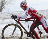 Butler on the barrier run-up. Masters Women 40-44, 2013 National Championships. © Cyclocross Magazine