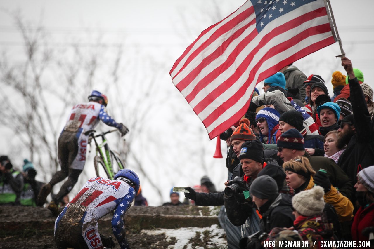 The US crowds came out to cheer their riders. © Meg McMahon