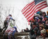 The US crowds came out to cheer their riders. © Meg McMahon