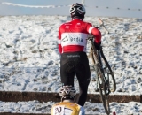 John Kurtz leads Marten Beels up the second run-up. © Cyclocross Magazine