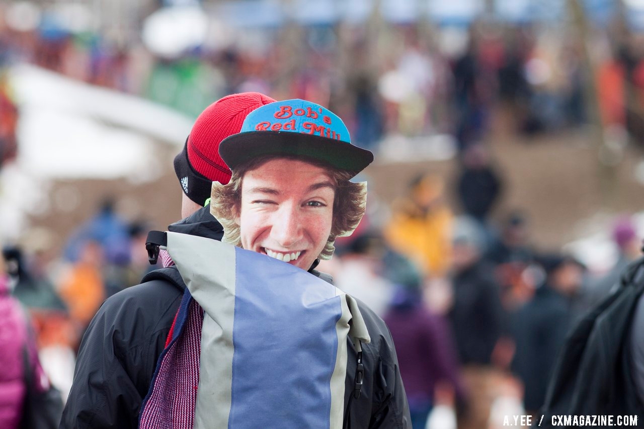 Drew Dillman rode on the backs of many fans. © Cyclocross Magazine